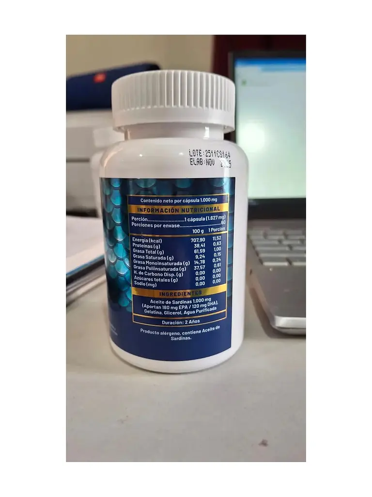 Omega 3 de Sardinas Aura Vitalis — 60 cápsulas 5