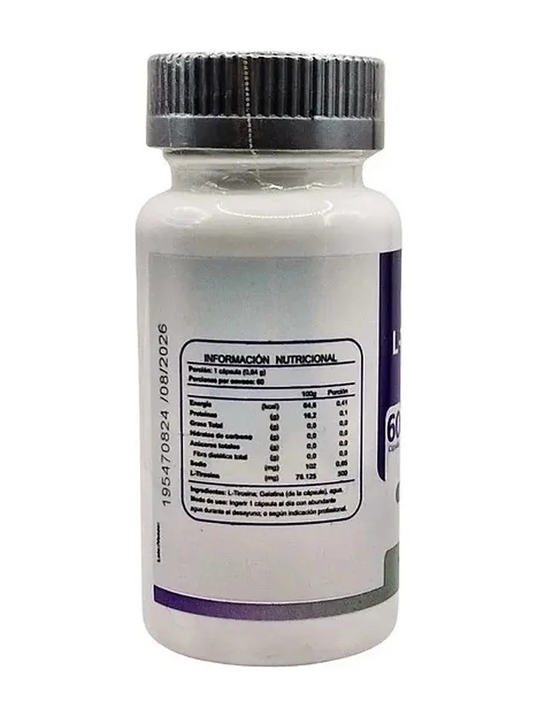 L-Tirosina 500mg FNL — 60 cápsulas 3