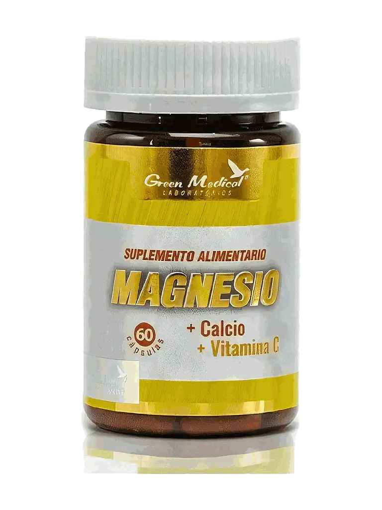 Magnesio + Calcio + Vitamina C Green Medical — 60 cápsulas 1