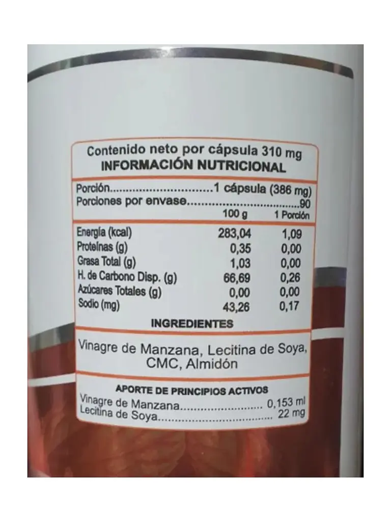 Vinagre de Manzana Aura Vitalis — 90 cápsulas 5