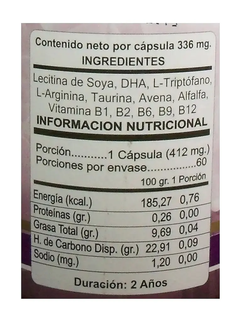 Intelectum L-Triptófano + DHA Aura Vitalis — 60 cápsulas 3