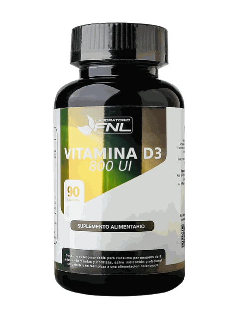 Vitamina D3 800 UI FNL — 90 cápsulas