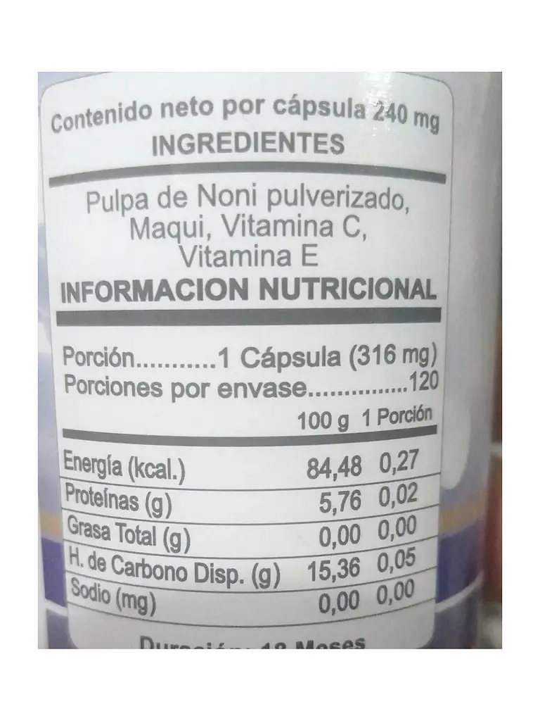 Maqui Aura Vitalis — 120 cápsulas 3