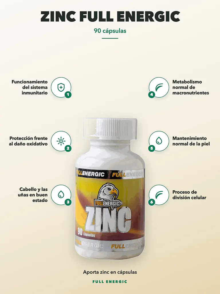 Zinc Full Energic — 90 cápsulas 2
