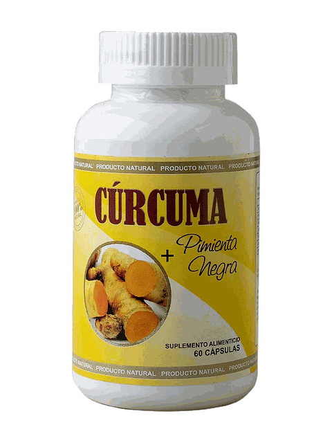 Cúrcuma + Pimienta Negra 700mg — 60 cápsulas