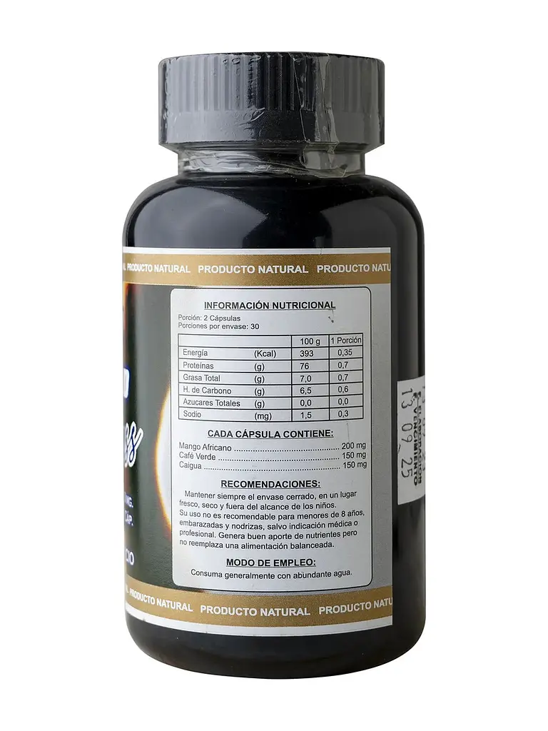 Mango Africano Lipo-Pluss 500mg — 60 cápsulas 4