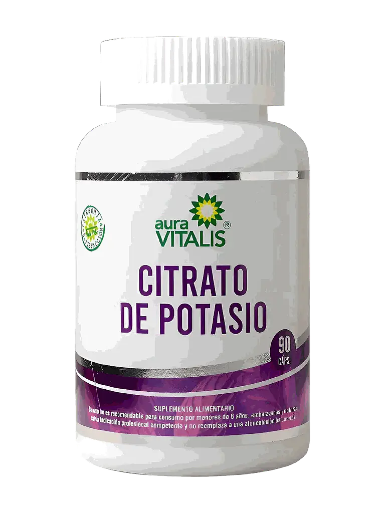 Citrato de Potasio 670mg Aura Vitalis — 90 cápsulas 1