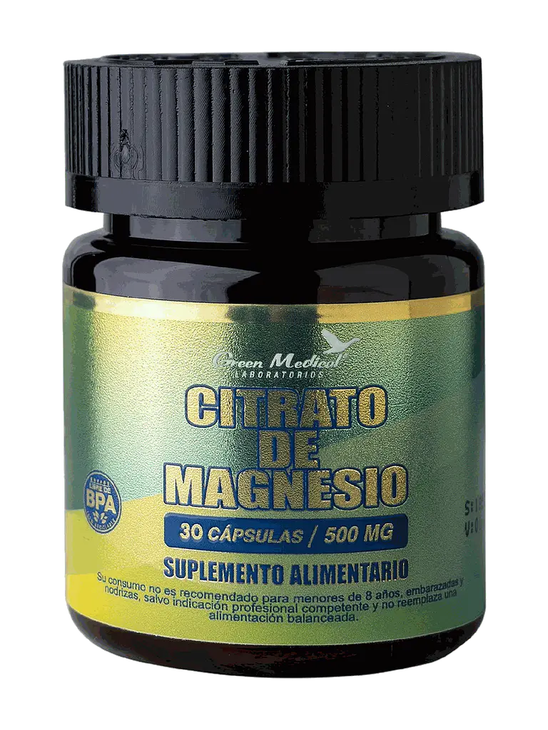 Citrato de Magnesio 500mg Green Medical — 30 cápsulas 1