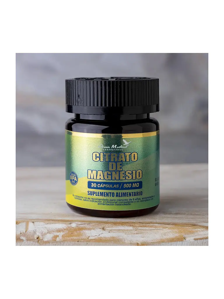 Citrato de Magnesio 500mg Green Medical — 30 cápsulas 4