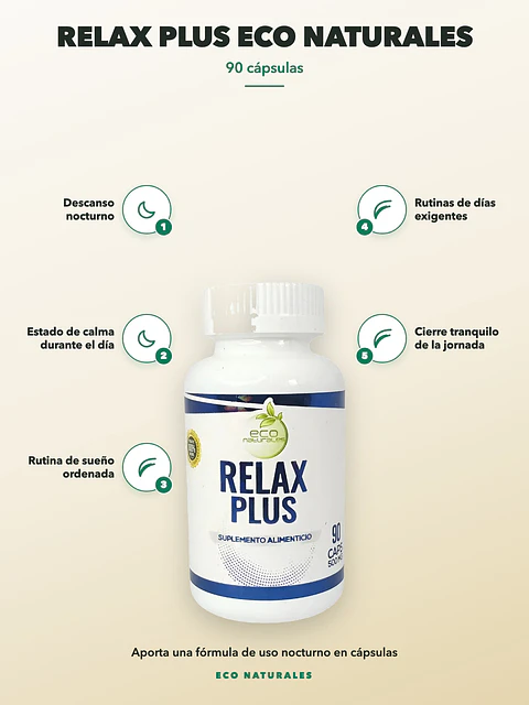Relax Plus Eco Naturales — 90 cápsulas