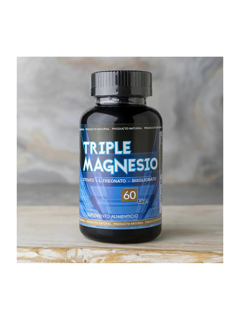 Triple Magnesio — citrato, treonato y bisglicinato — 60 cápsulas 4