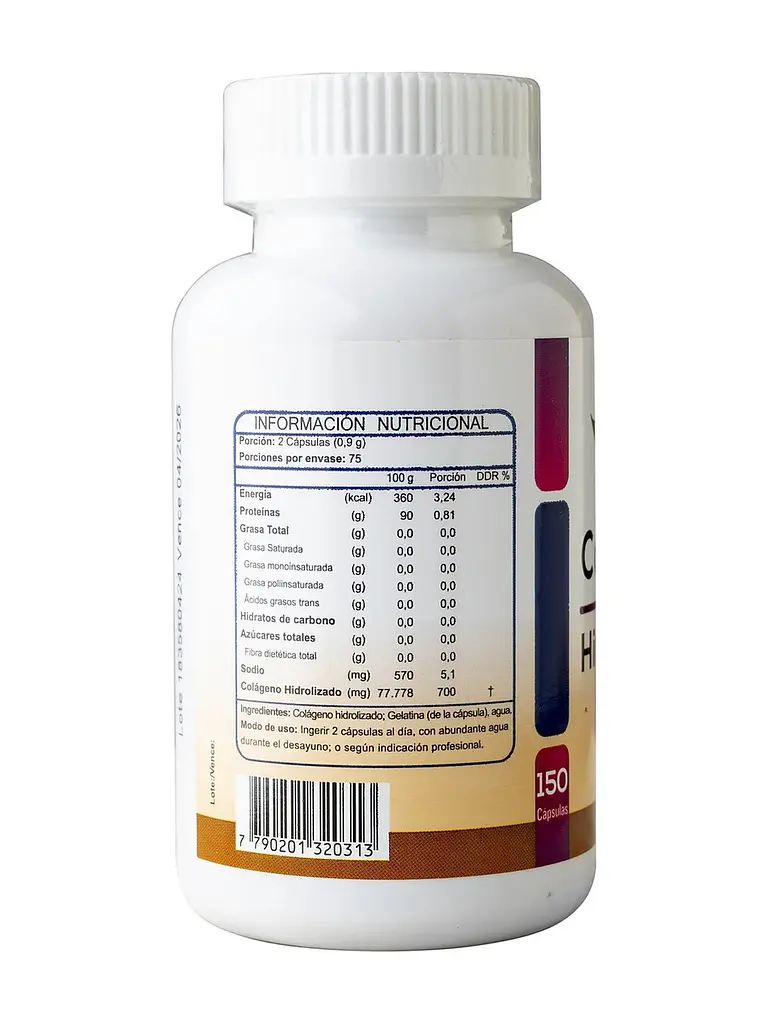 Colágeno Hidrolizado FNL — 150 cápsulas 3