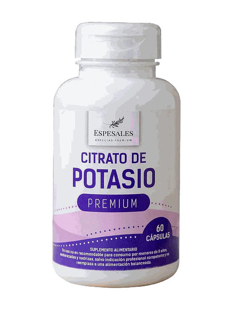 Citrato de Potasio Espesales — 60 cápsulas