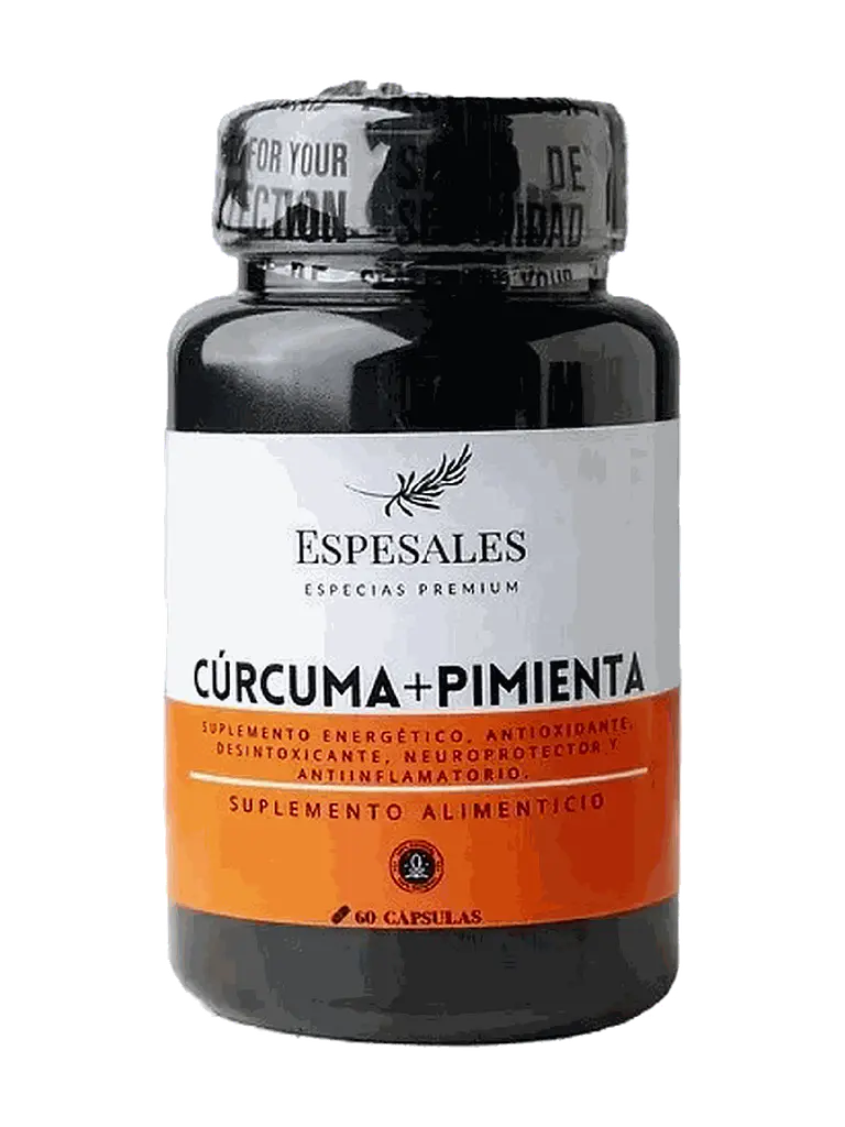 Cúrcuma + Pimienta Negra Espesales — 60 cápsulas 1