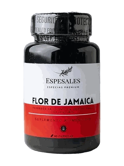 Flor de Jamaica Espesales — 60 cápsulas