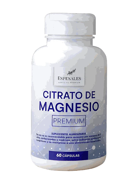 Citrato de Magnesio Espesales — 60 cápsulas