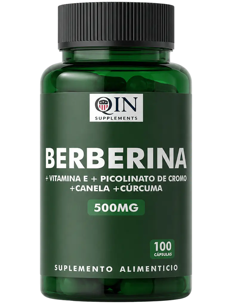 X2 Berberina 500mg Qin Supplements — 100 cápsulas  1