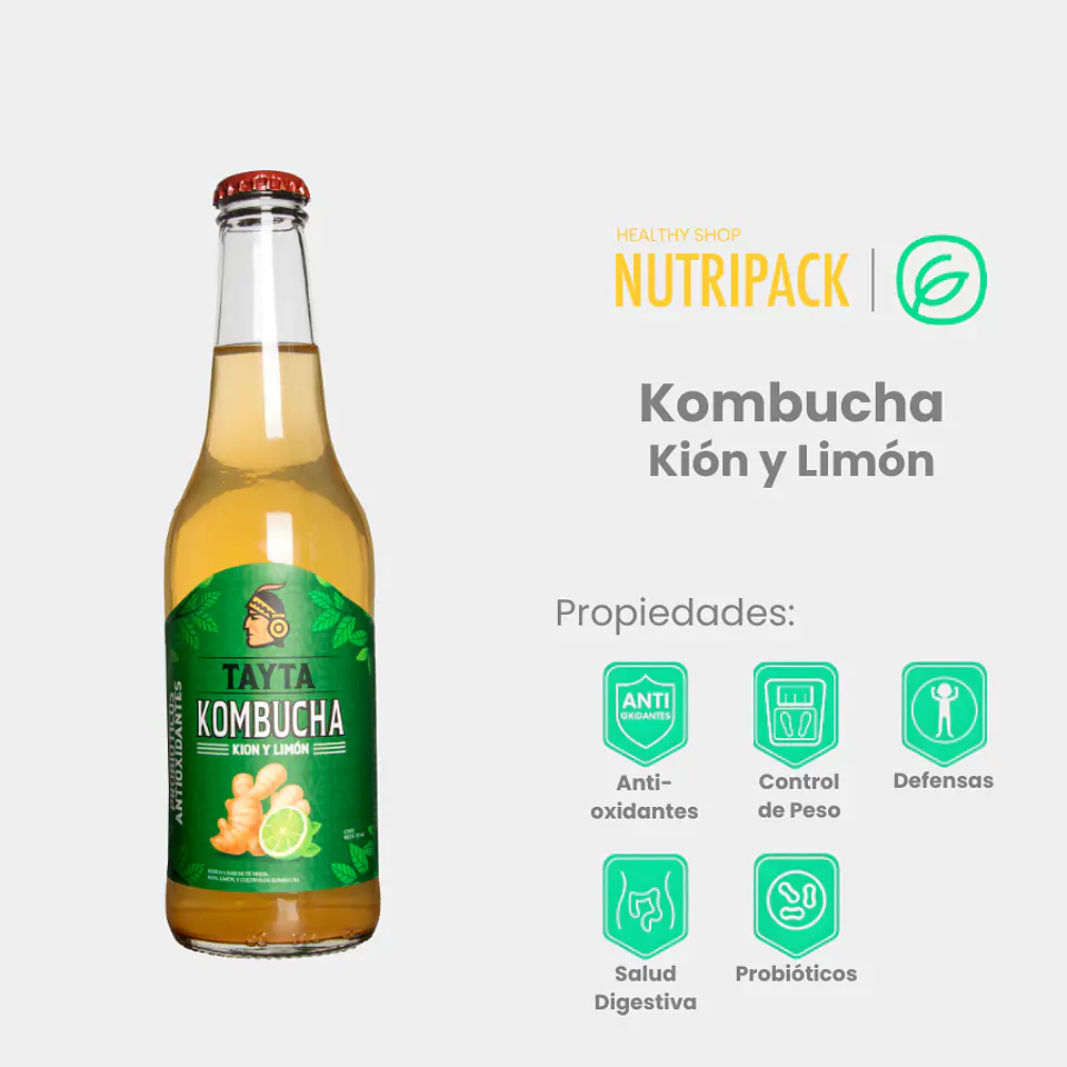 Kombucha De Kión Y Limón, 355 mL 1