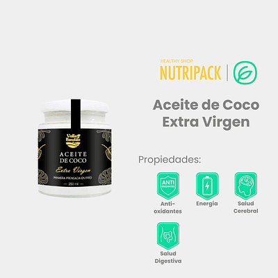 Aceite de Coco Extra Virgen, 250 mL