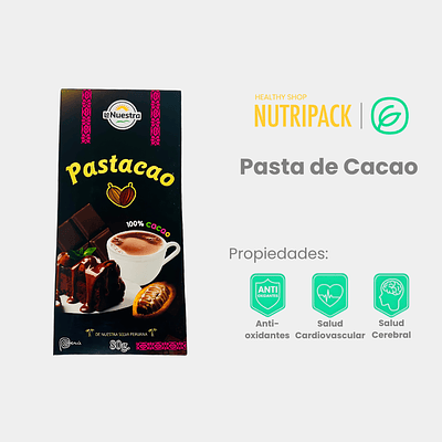 Pasta de cacao 100%, 80 g