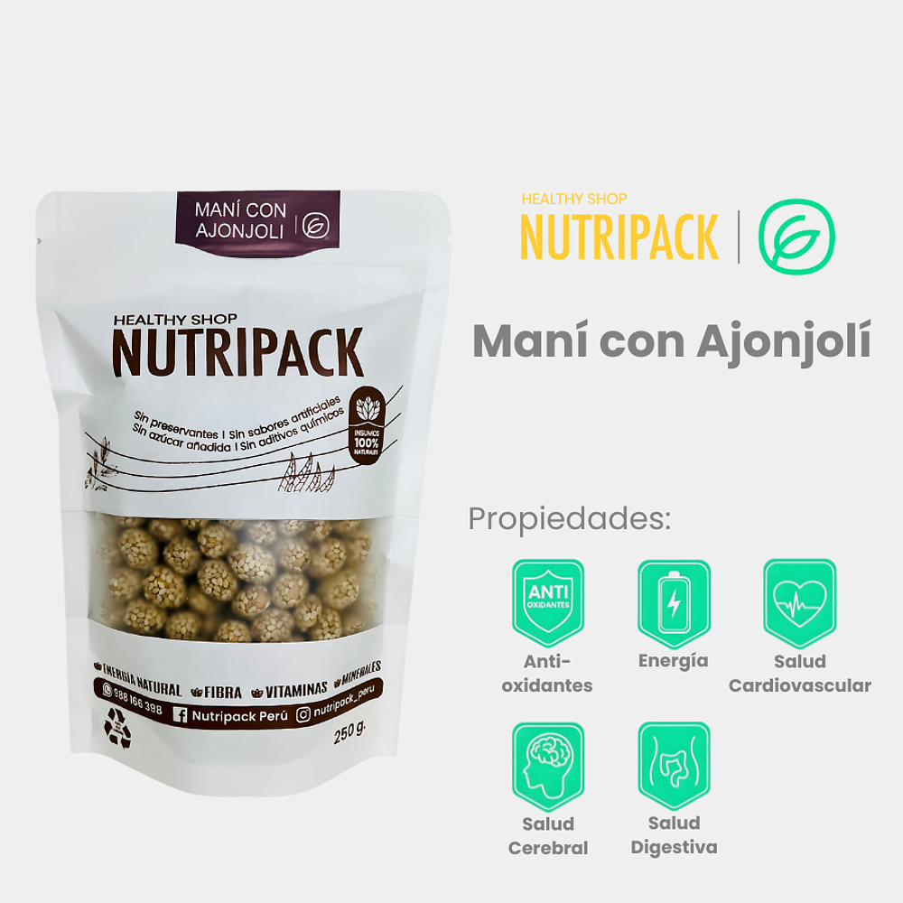 Maní con ajonjolí, 250 g