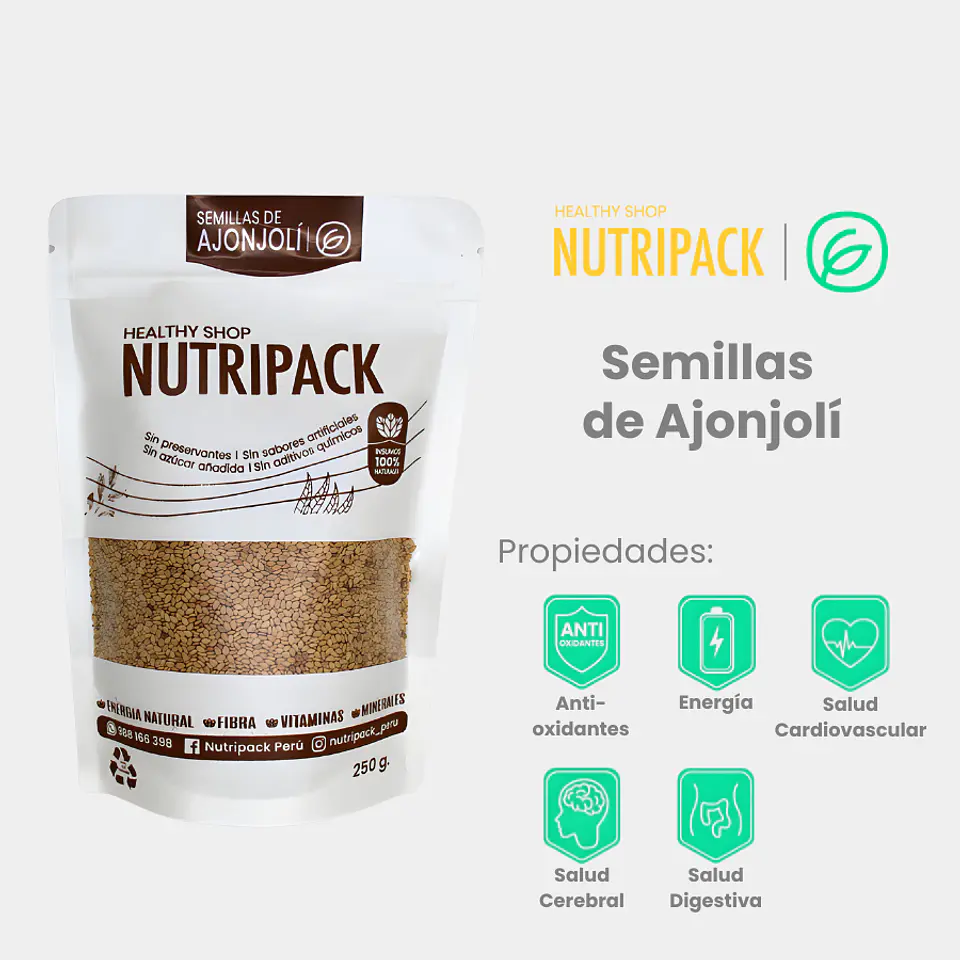 Semillas De Ajonjolí, 250 g 1