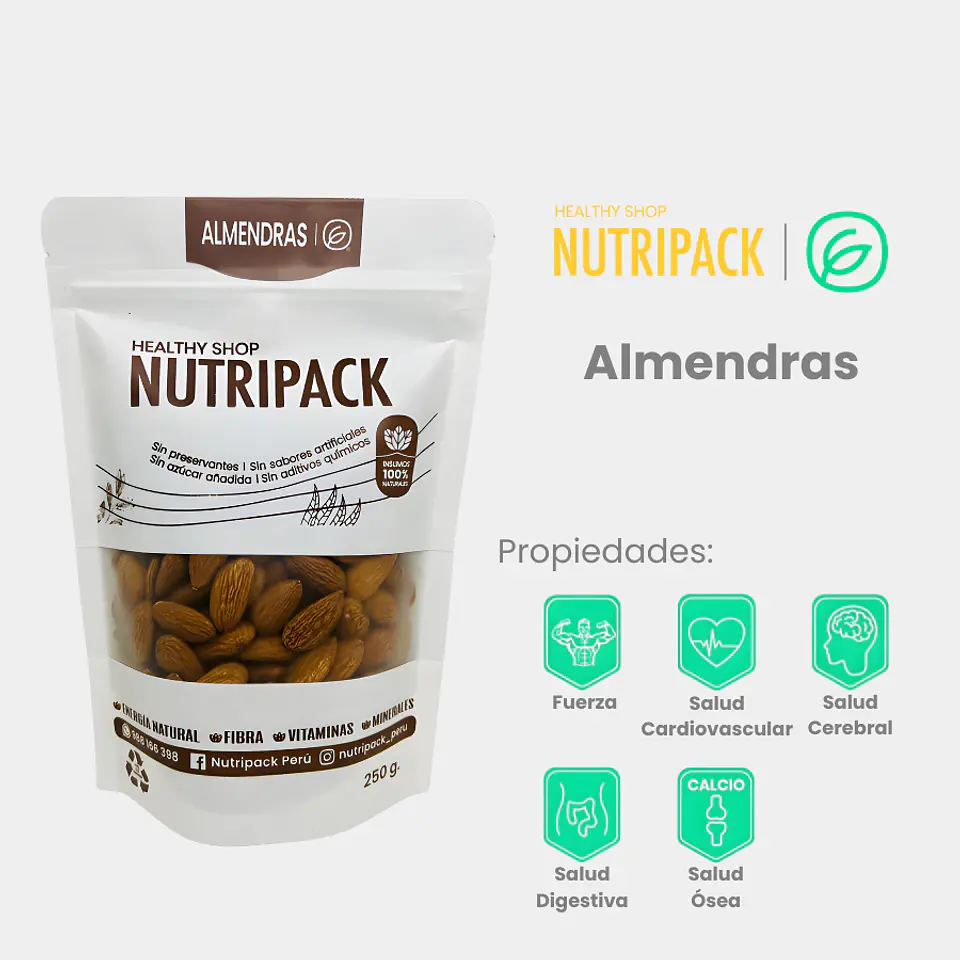 Almendras Naturales, 250 g 1