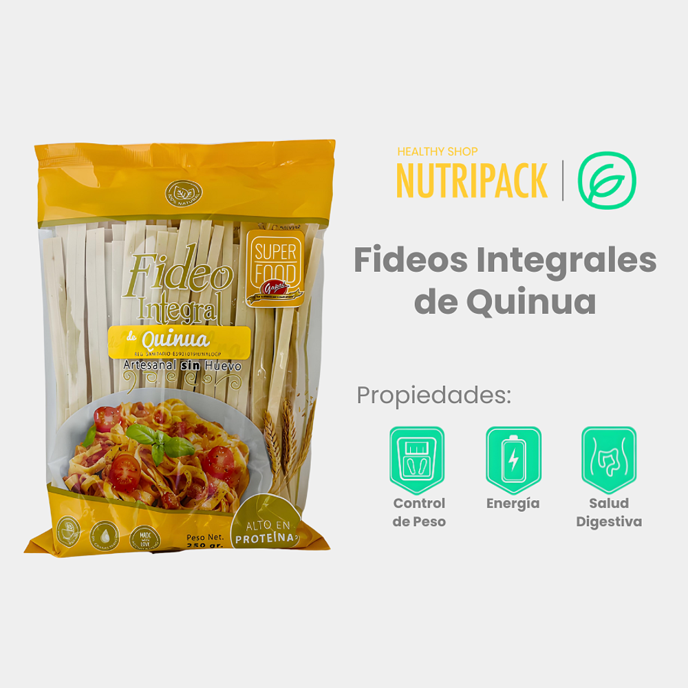 Fideos Integrales de Quinua, 250 g