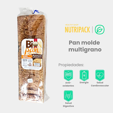 Pan de molde multigrano, 580 g