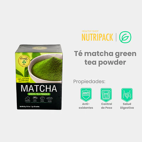 Té Matcha Green Tea Powder, 20 uds