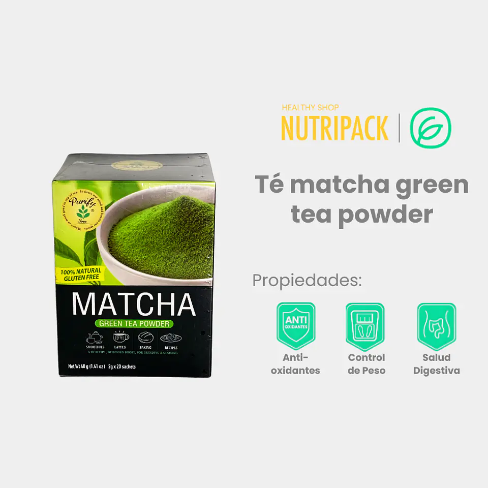 Té Matcha Green Tea Powder, 20 uds 1