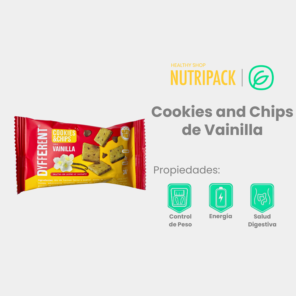 Cookies & Chips De Vainilla, 36 g