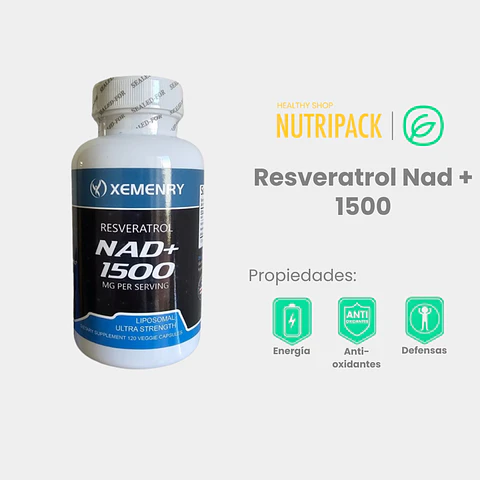 Resveratrol Nad + 1500, 120 uds