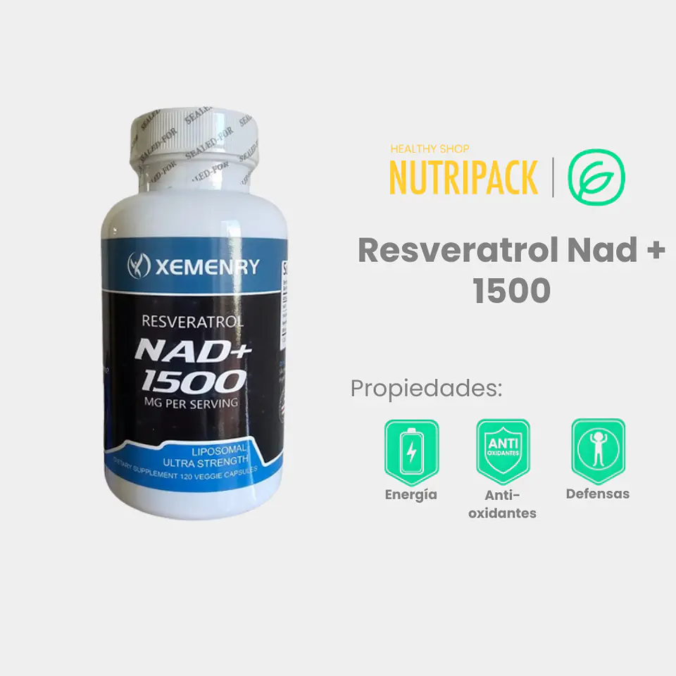 Resveratrol Nad + 1500, 120 uds 1