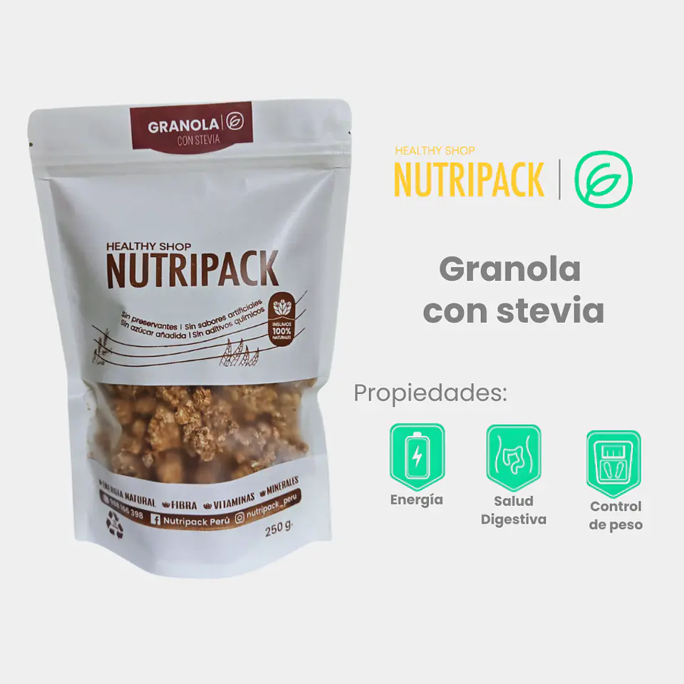 Granola con stevia, 250 g 1
