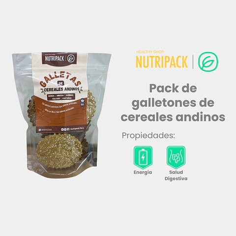 Pack De Galletones De Cereales Andinos, 9 uds