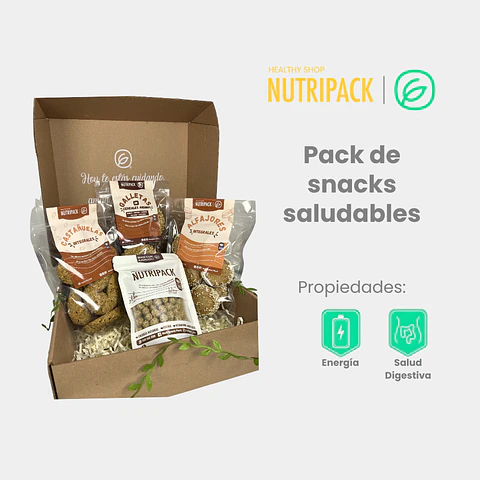 Pack de snacks saludables, 1 ud / 8 uds
