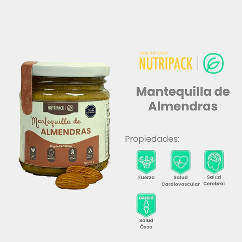 Mantequilla de almendras, 170 g