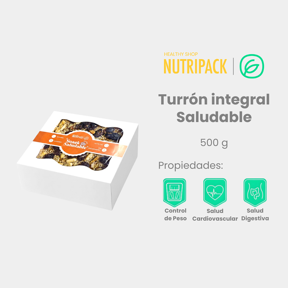 Turrón Integral saludable, 500 g