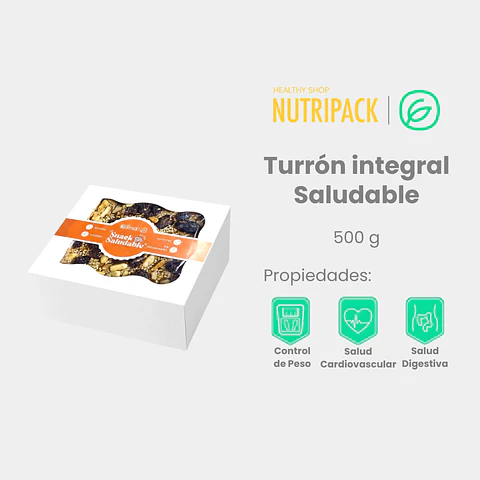 Turrón Integral saludable, 500 g