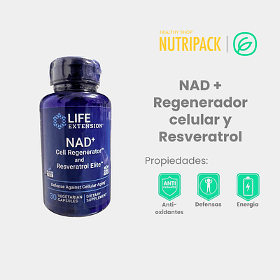 NAD+ Regenerador celular + Resveratrol 