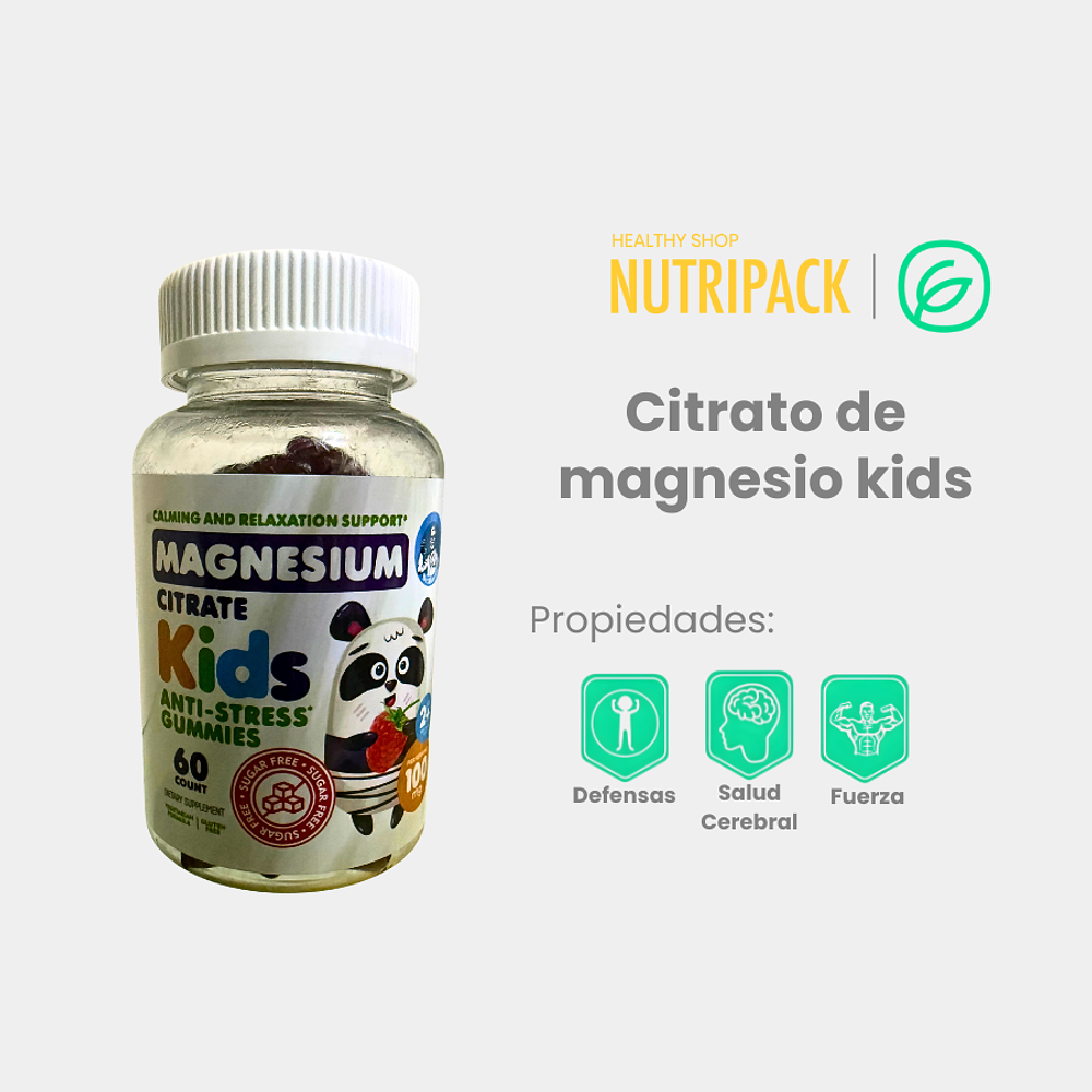 Citrato de magnesio kids, 60 uds