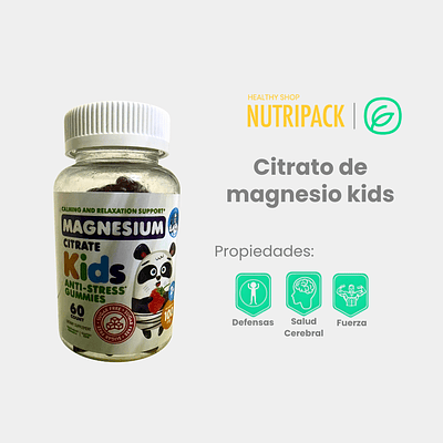 Citrato de magnesio kids, 60 uds