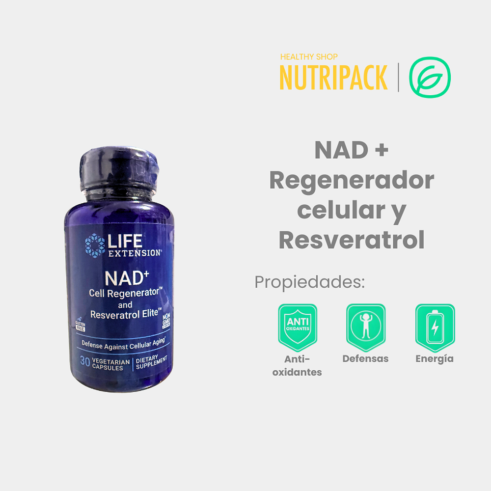 NAD+ Regenerador celular + Resveratrol 