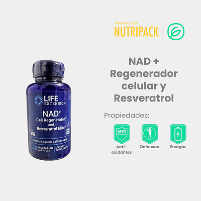 NAD+ Regenerador celular + Resveratrol 