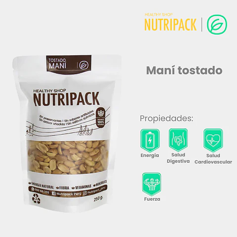 Maní Tostado, 500 g / 250 g / 1 Kg
