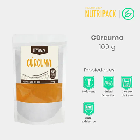 Cúrcuma En Polvo, 100 g