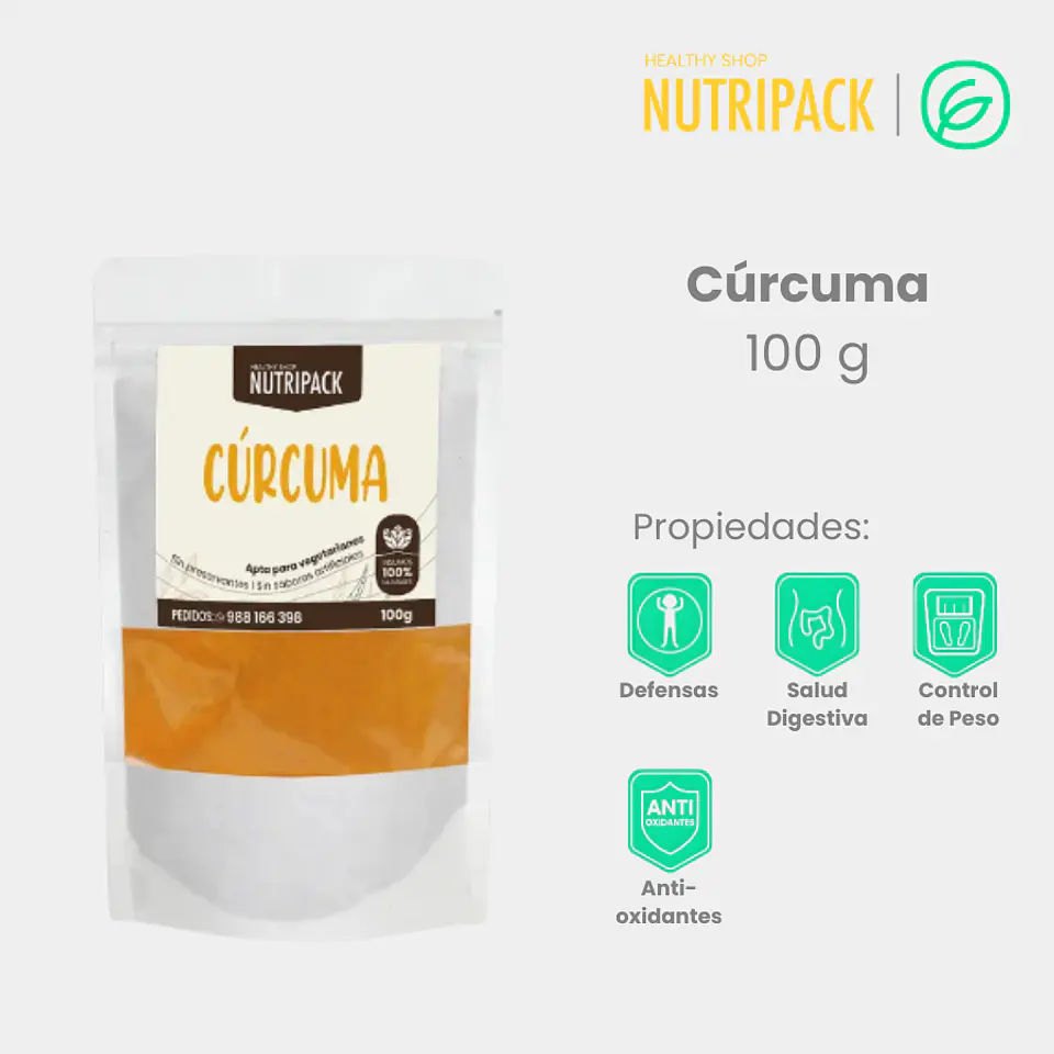 Cúrcuma En Polvo, 100 g 1