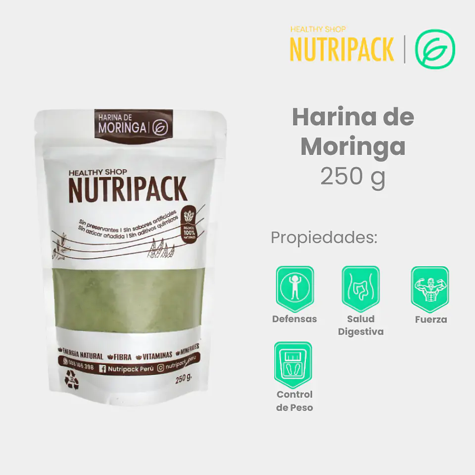 Harina De Moringa, 250 g 1