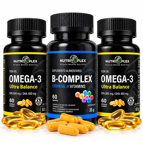 Pack 2 Omega-3 + 1 B-Complex